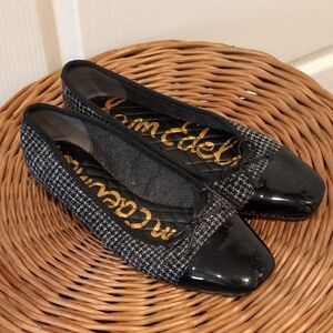 Sam Edelman Marley Tweed Black Ballet Flats 8.5